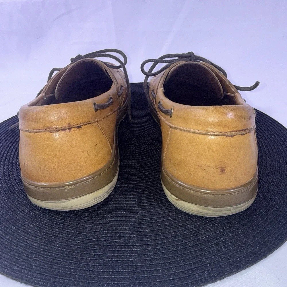 Allen Edmonds Eastport Boat Casual Shoes Brown Leather Loafers 43502 Men's 11